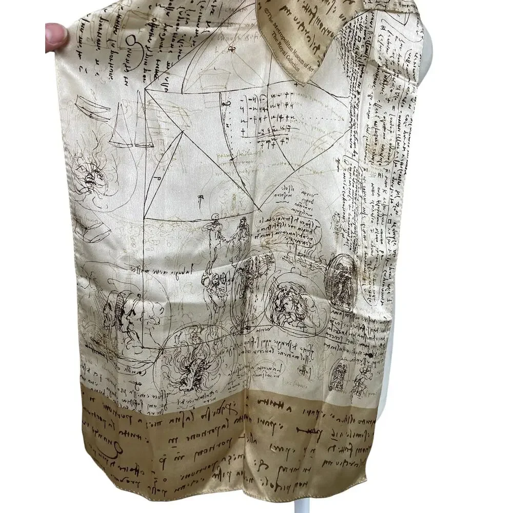 The Metropolitan Museum of Art The Royal Collection Leonardo Da Vinci Silk Scarf